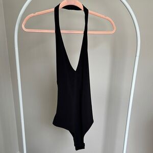 V neck bodysuit